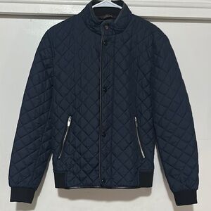 Zara Men's Quilted Jacket - Black